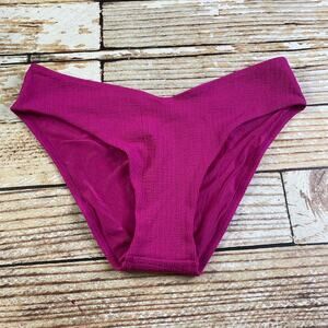 NEW Sun Lab Swim pink high hip bikini bottoms